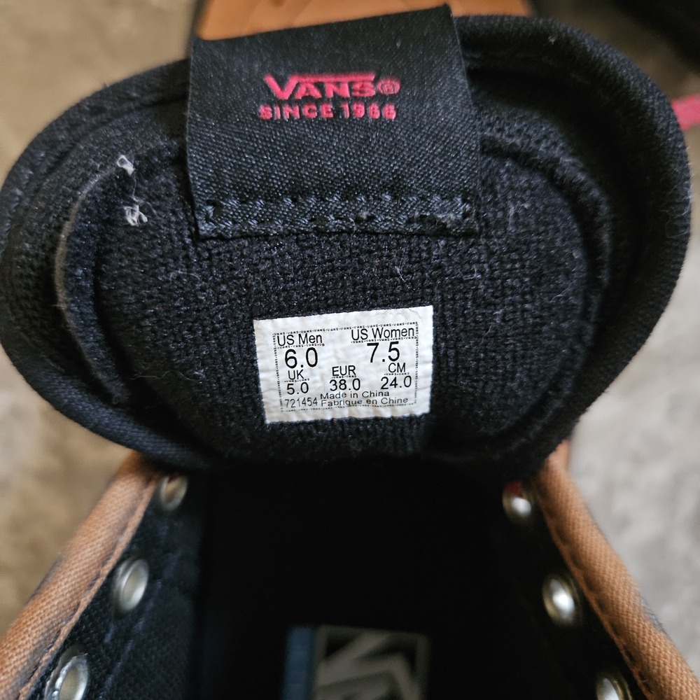 Vans Off The Wall Sentry‎ SK8-Hi Hiker Shoe Suede Brown/black men's 6 womens 7.5 - Picture 9 of 9